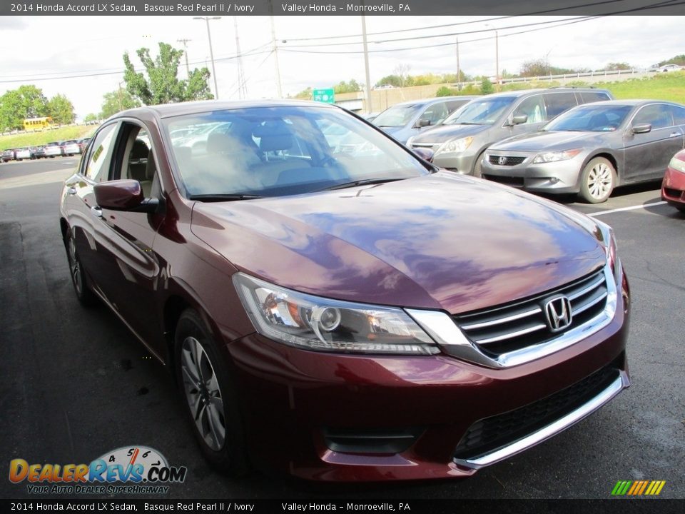 2014 Honda Accord LX Sedan Basque Red Pearl II / Ivory Photo #7
