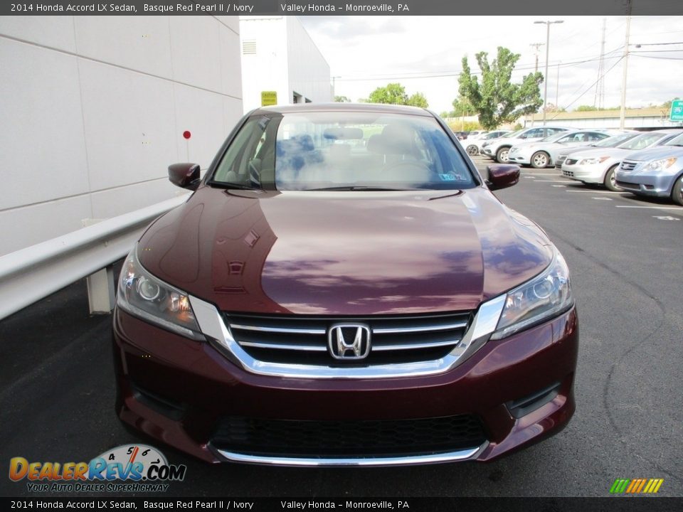 2014 Honda Accord LX Sedan Basque Red Pearl II / Ivory Photo #8