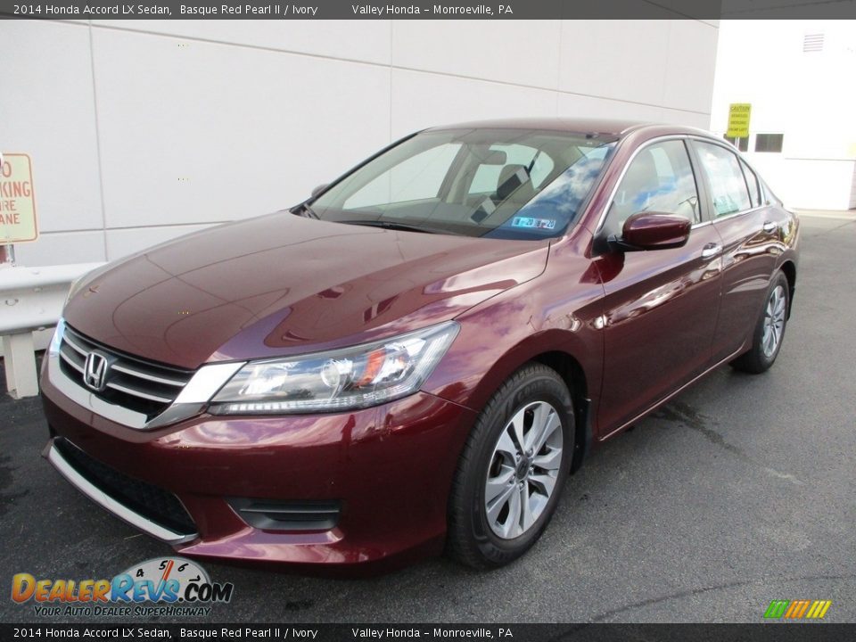 2014 Honda Accord LX Sedan Basque Red Pearl II / Ivory Photo #9