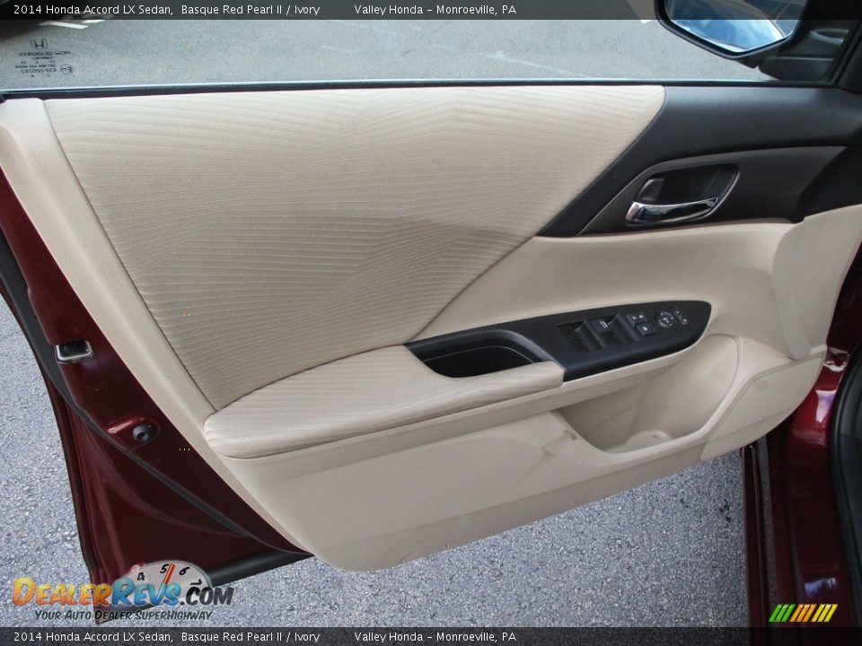 2014 Honda Accord LX Sedan Basque Red Pearl II / Ivory Photo #10