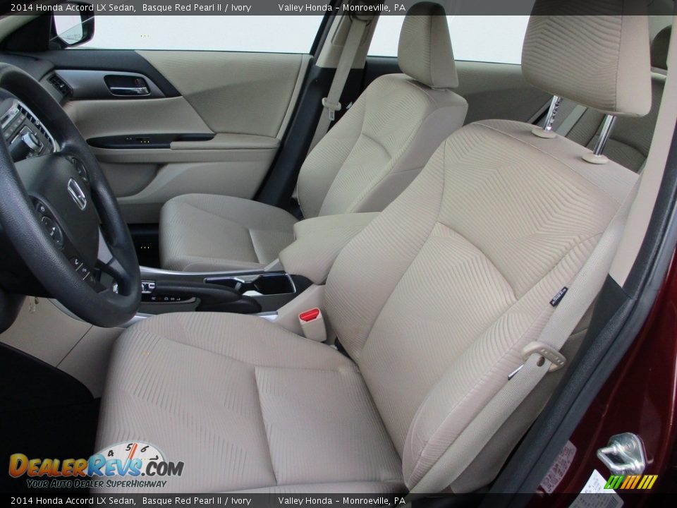 2014 Honda Accord LX Sedan Basque Red Pearl II / Ivory Photo #11