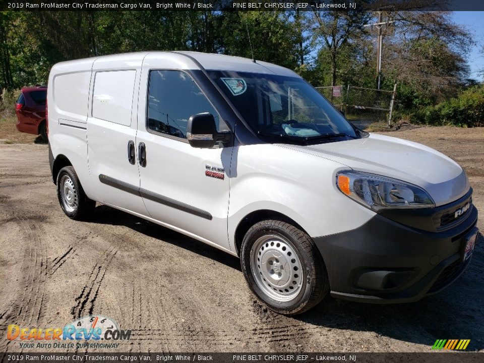 2019 Ram ProMaster City Tradesman Cargo Van Bright White / Black Photo #1