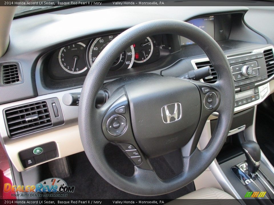 2014 Honda Accord LX Sedan Basque Red Pearl II / Ivory Photo #13
