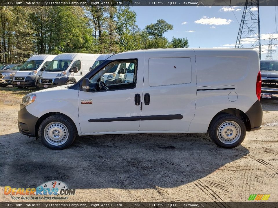 2019 Ram ProMaster City Tradesman Cargo Van Bright White / Black Photo #3