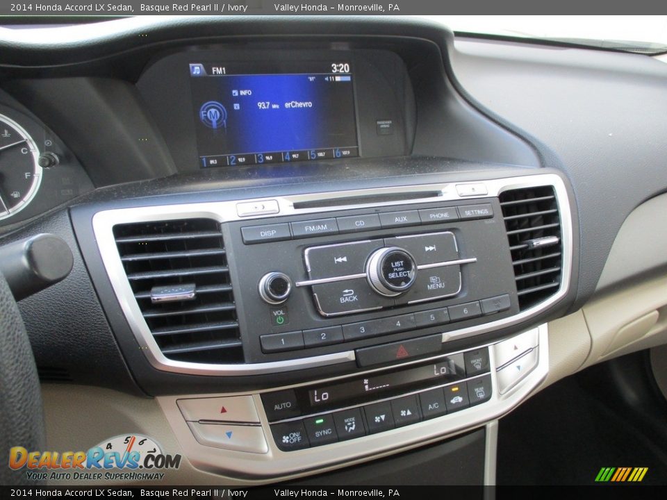 2014 Honda Accord LX Sedan Basque Red Pearl II / Ivory Photo #15
