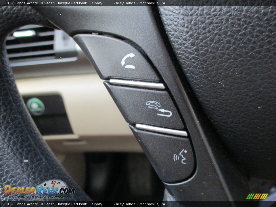 2014 Honda Accord LX Sedan Basque Red Pearl II / Ivory Photo #17