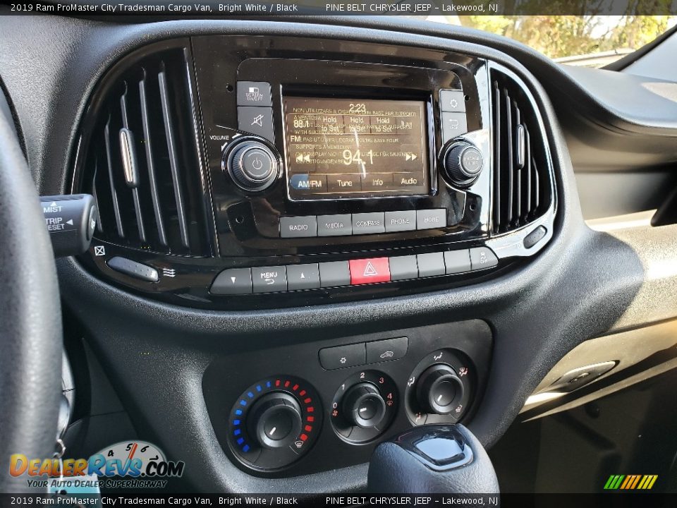 2019 Ram ProMaster City Tradesman Cargo Van Bright White / Black Photo #9