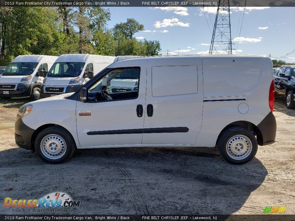 2019 Ram ProMaster City Tradesman Cargo Van Bright White / Black Photo #3