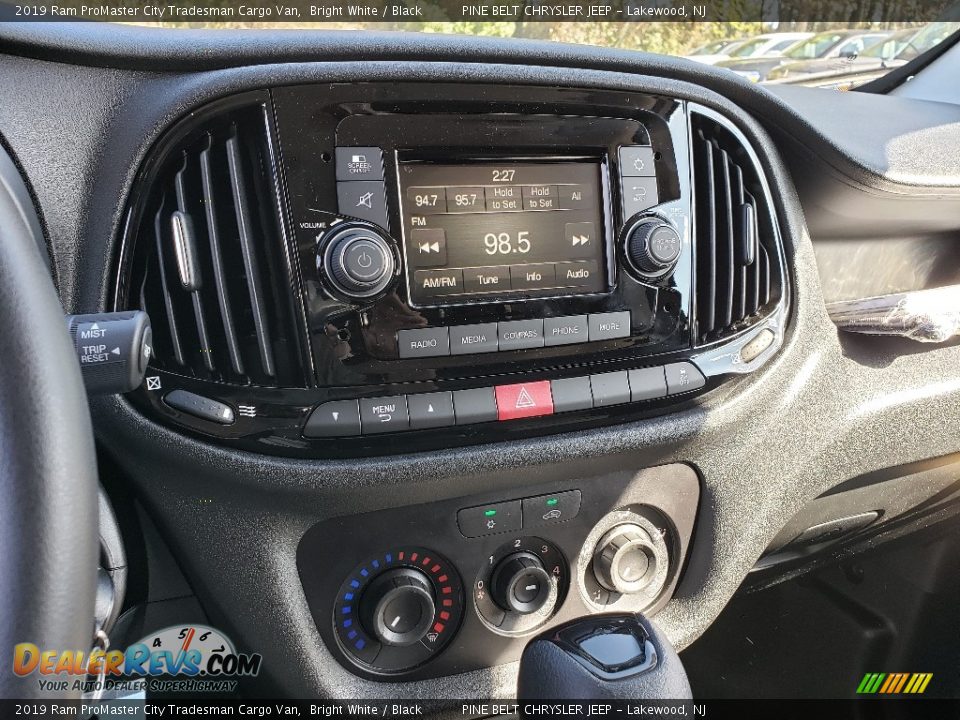 2019 Ram ProMaster City Tradesman Cargo Van Bright White / Black Photo #9