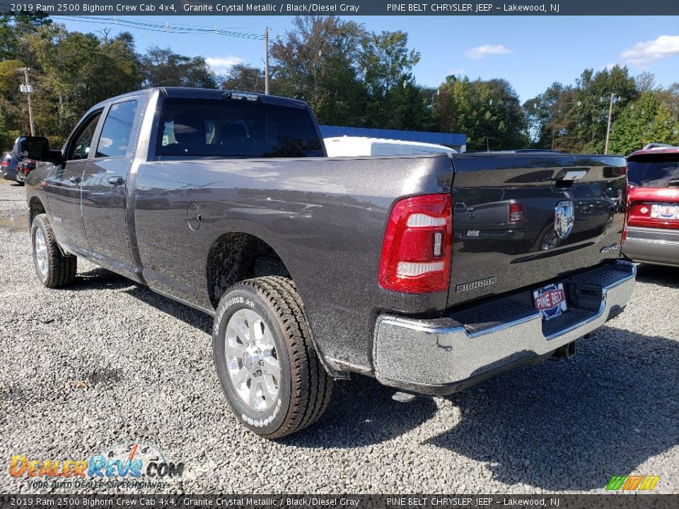 2019 Ram 2500 Bighorn Crew Cab 4x4 Granite Crystal Metallic / Black/Diesel Gray Photo #4