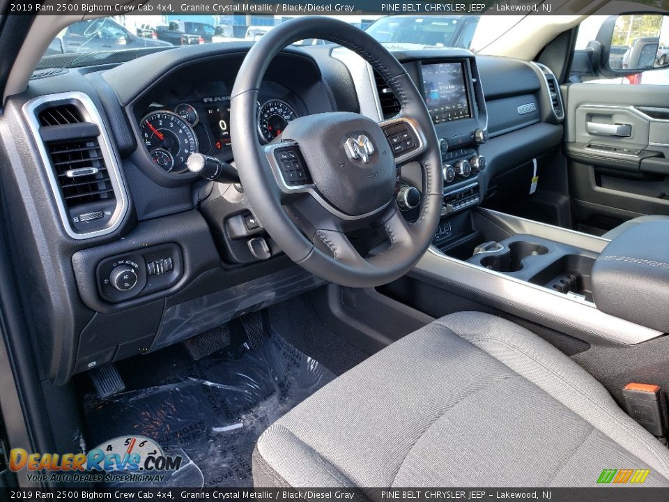 2019 Ram 2500 Bighorn Crew Cab 4x4 Granite Crystal Metallic / Black/Diesel Gray Photo #8