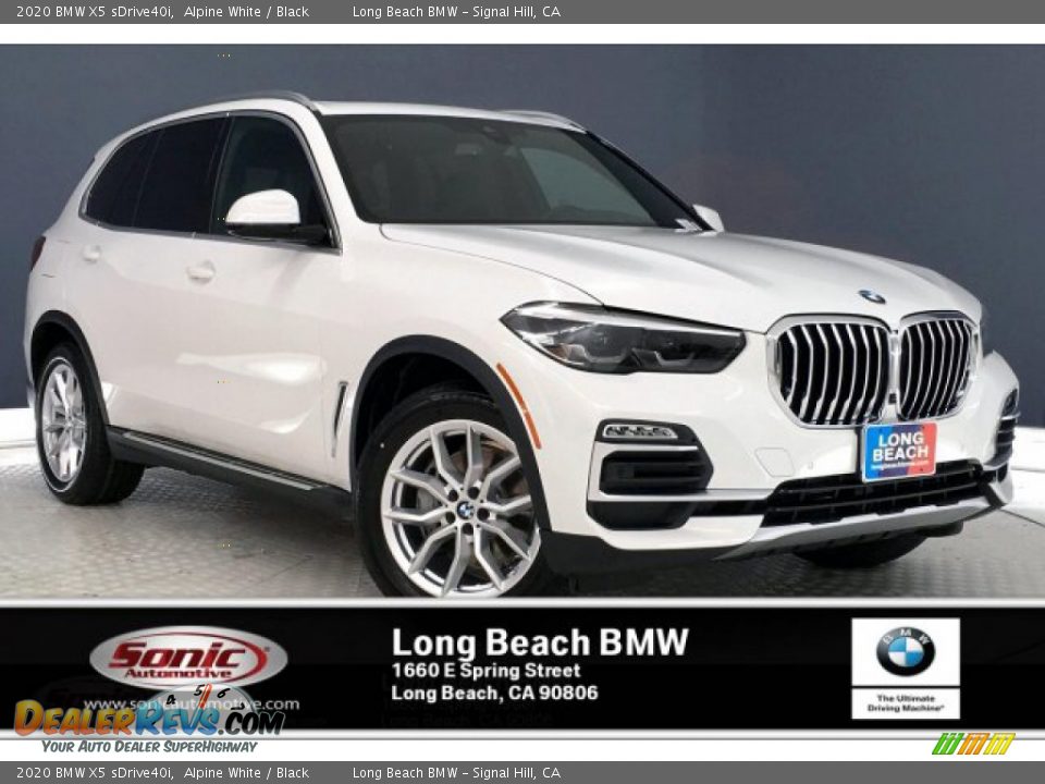 2020 BMW X5 sDrive40i Alpine White / Black Photo #1