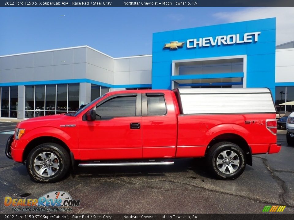 2012 Ford F150 STX SuperCab 4x4 Race Red / Steel Gray Photo #3