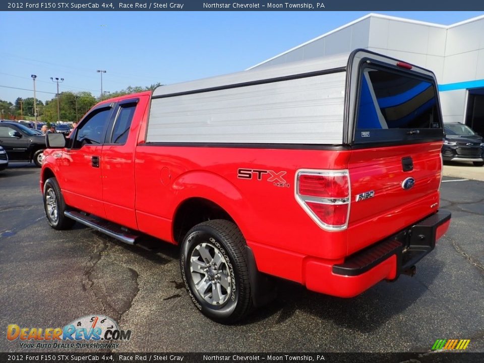 2012 Ford F150 STX SuperCab 4x4 Race Red / Steel Gray Photo #4