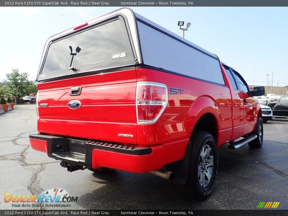 2012 Ford F150 STX SuperCab 4x4 Race Red / Steel Gray Photo #7