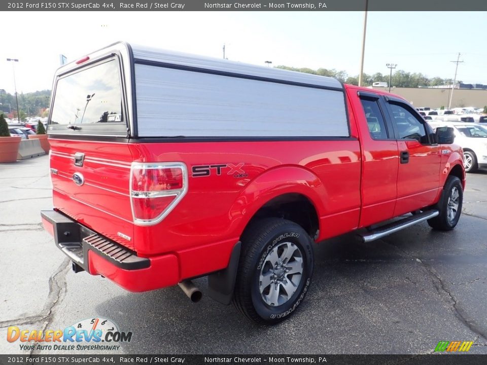 2012 Ford F150 STX SuperCab 4x4 Race Red / Steel Gray Photo #8