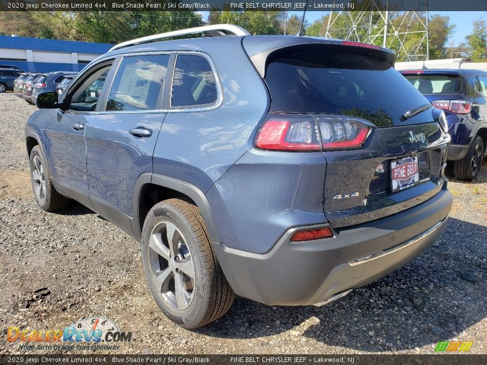 2020 Jeep Cherokee Limited 4x4 Blue Shade Pearl / Ski Gray/Black Photo #4