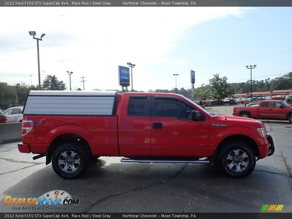 2012 Ford F150 STX SuperCab 4x4 Race Red / Steel Gray Photo #9