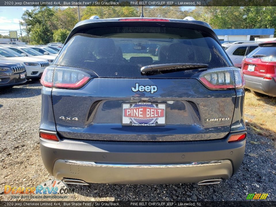 2020 Jeep Cherokee Limited 4x4 Blue Shade Pearl / Ski Gray/Black Photo #5