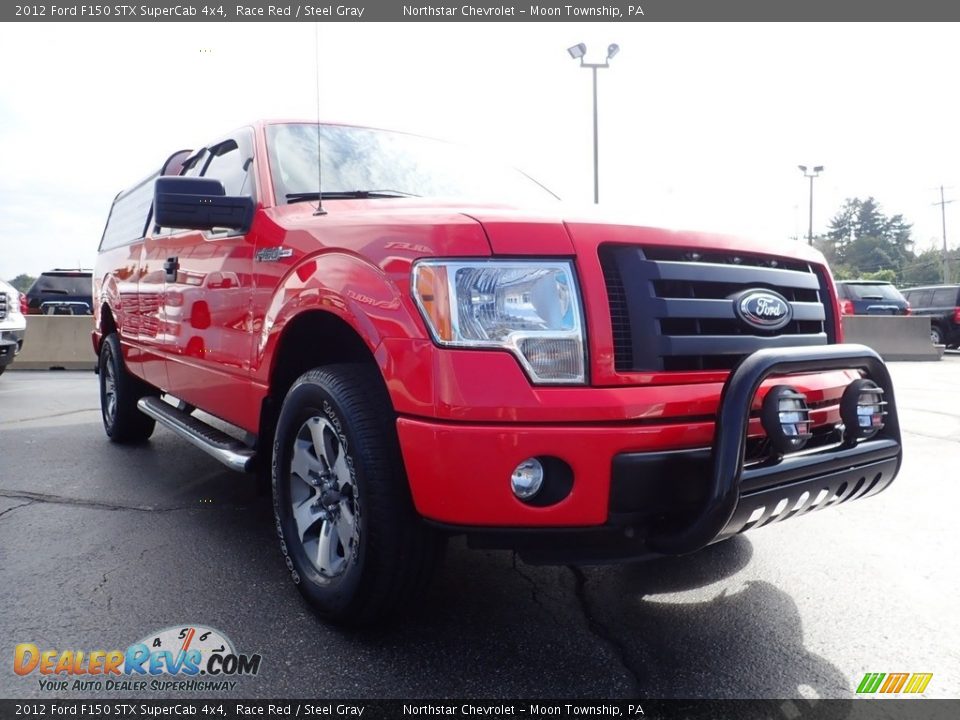 2012 Ford F150 STX SuperCab 4x4 Race Red / Steel Gray Photo #11