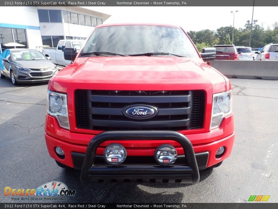 2012 Ford F150 STX SuperCab 4x4 Race Red / Steel Gray Photo #12