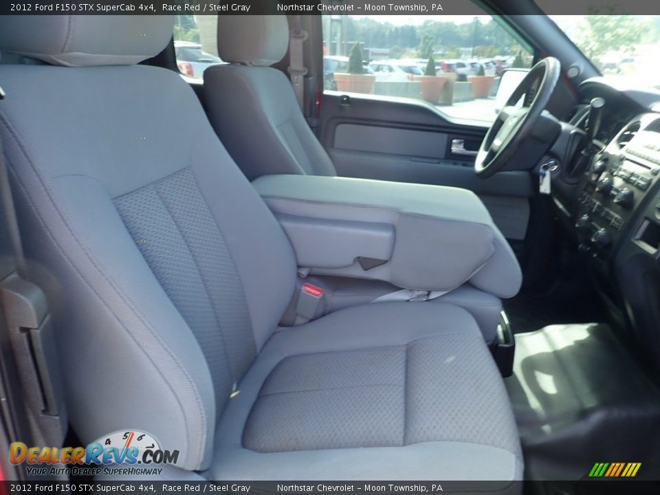 2012 Ford F150 STX SuperCab 4x4 Race Red / Steel Gray Photo #14