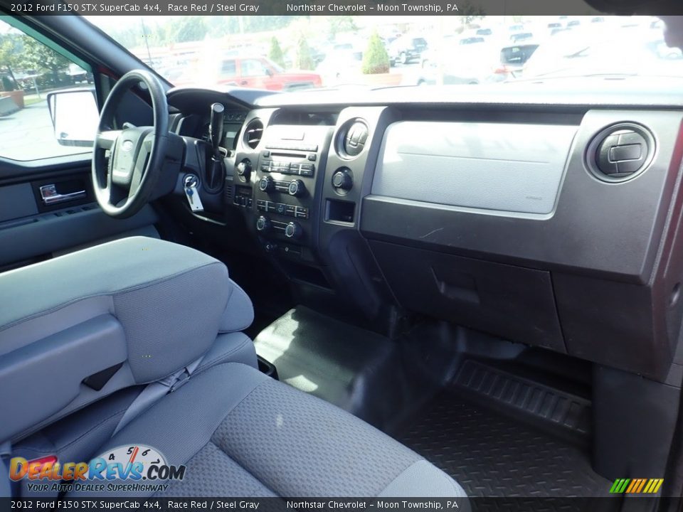 2012 Ford F150 STX SuperCab 4x4 Race Red / Steel Gray Photo #15