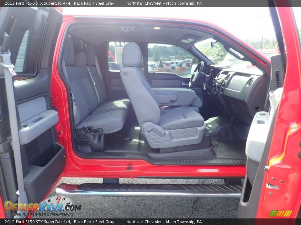 2012 Ford F150 STX SuperCab 4x4 Race Red / Steel Gray Photo #18