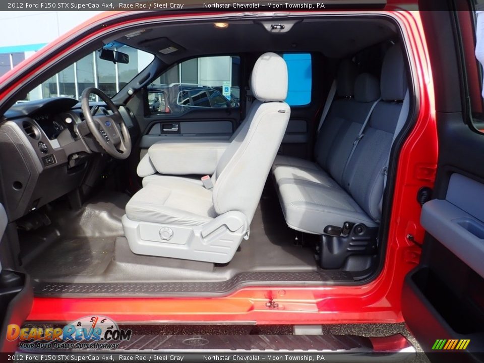 2012 Ford F150 STX SuperCab 4x4 Race Red / Steel Gray Photo #22