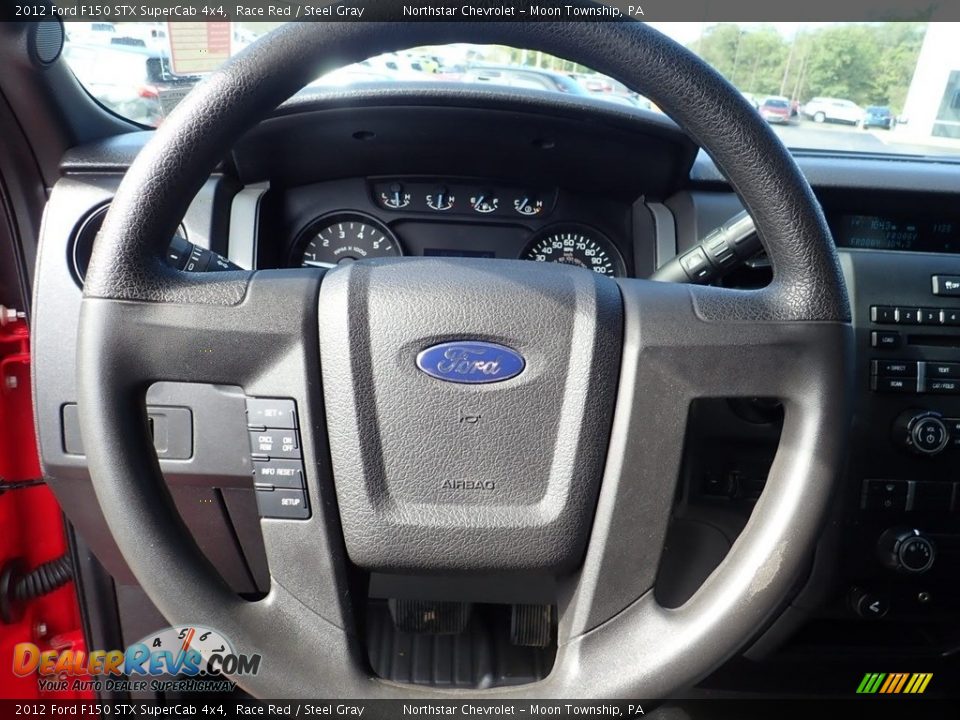 2012 Ford F150 STX SuperCab 4x4 Race Red / Steel Gray Photo #24