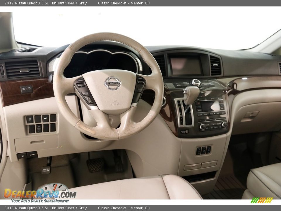 2012 Nissan Quest 3.5 SL Brilliant Silver / Gray Photo #6