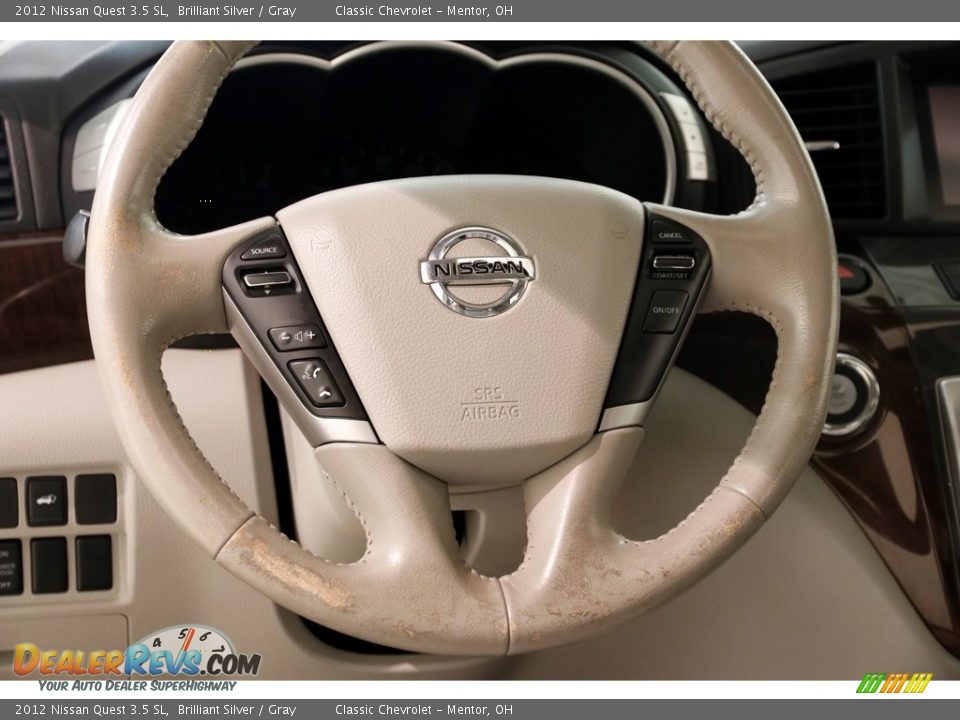2012 Nissan Quest 3.5 SL Brilliant Silver / Gray Photo #7