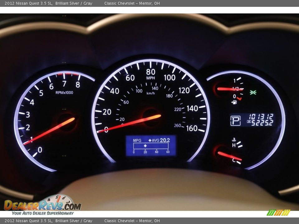 2012 Nissan Quest 3.5 SL Brilliant Silver / Gray Photo #8