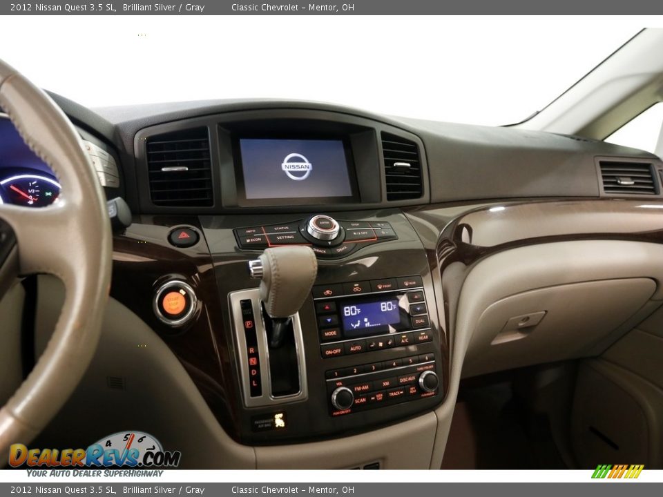 2012 Nissan Quest 3.5 SL Brilliant Silver / Gray Photo #9