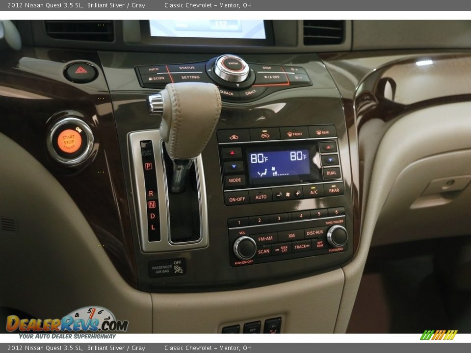 2012 Nissan Quest 3.5 SL Brilliant Silver / Gray Photo #12