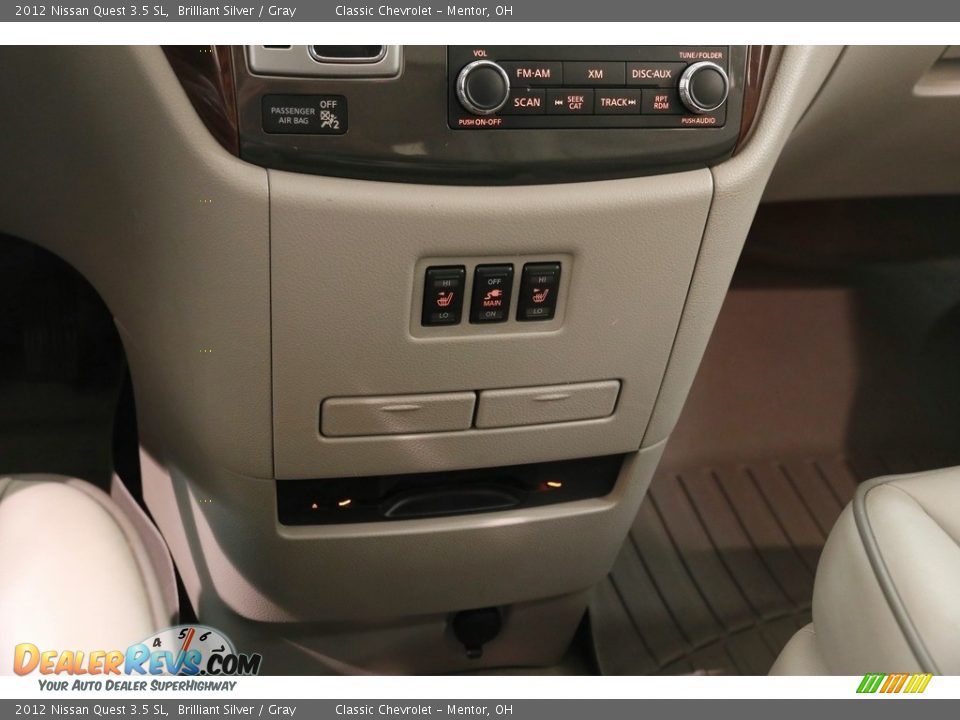 2012 Nissan Quest 3.5 SL Brilliant Silver / Gray Photo #13