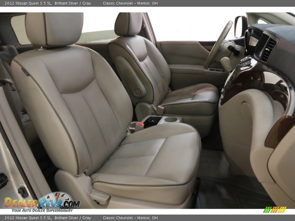 2012 Nissan Quest 3.5 SL Brilliant Silver / Gray Photo #17