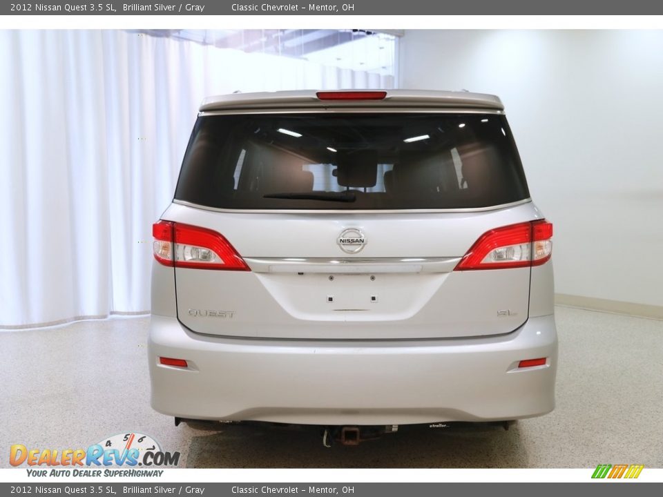 2012 Nissan Quest 3.5 SL Brilliant Silver / Gray Photo #23