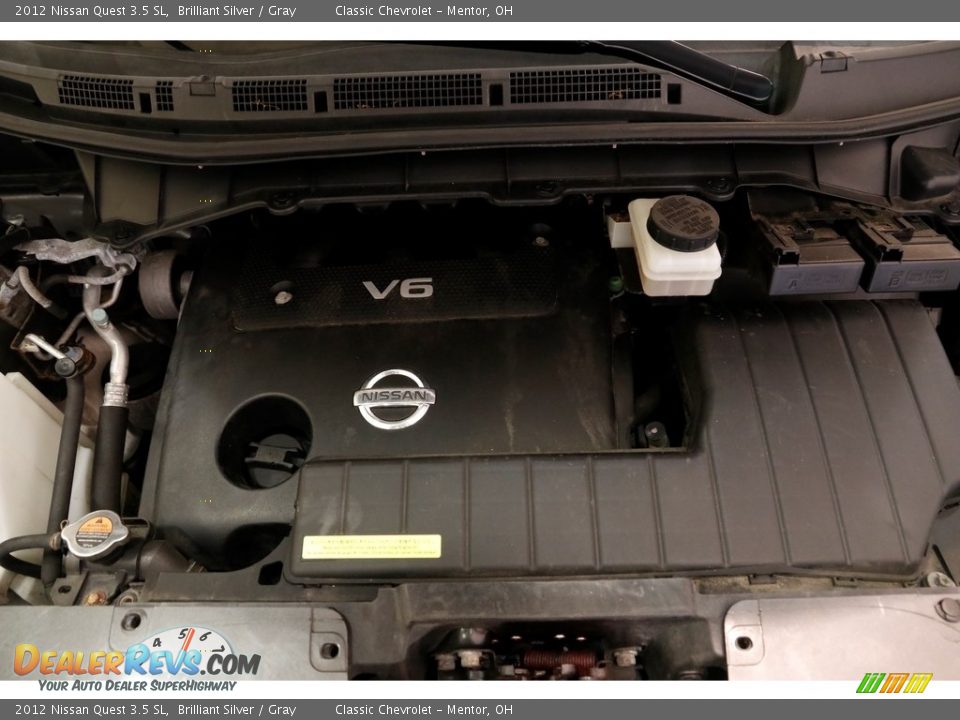 2012 Nissan Quest 3.5 SL Brilliant Silver / Gray Photo #24