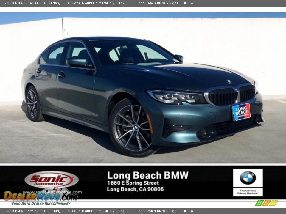 2020 BMW 3 Series 330i Sedan Blue Ridge Mountain Metallic / Black Photo #1
