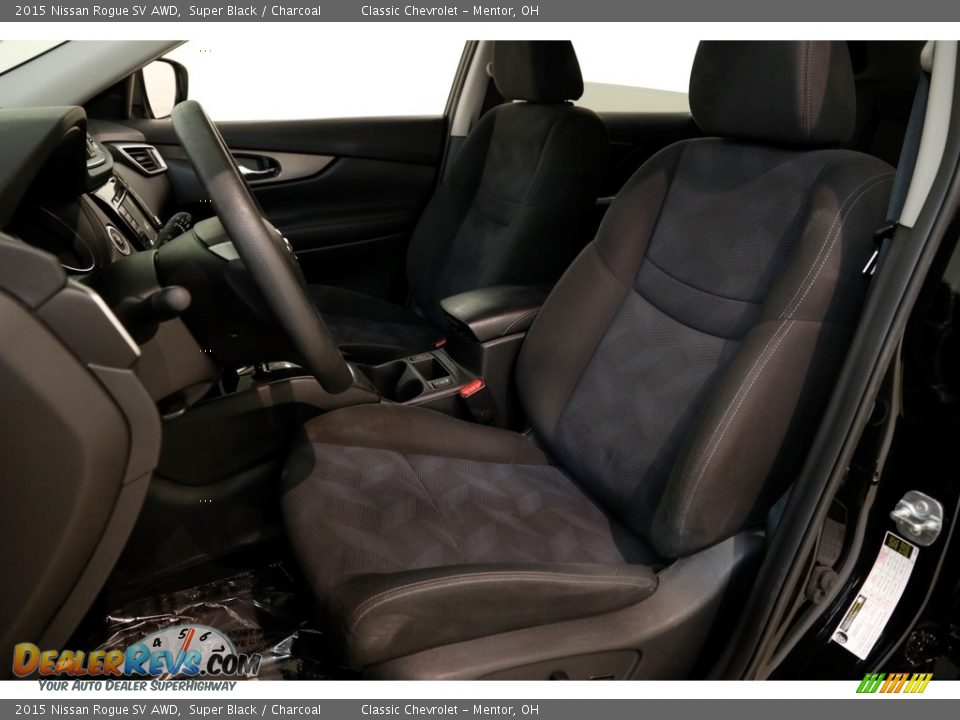 2015 Nissan Rogue SV AWD Super Black / Charcoal Photo #5