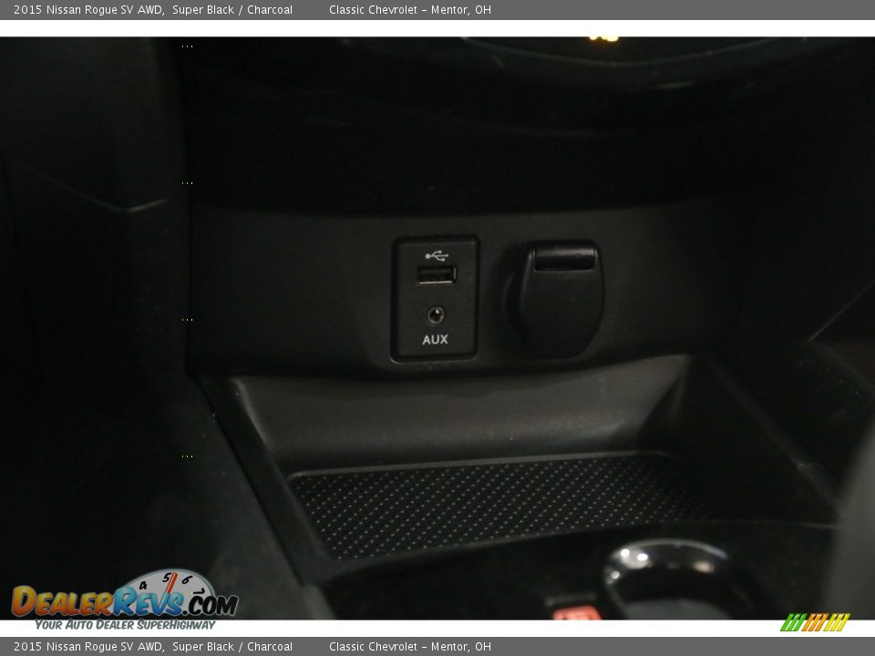 2015 Nissan Rogue SV AWD Super Black / Charcoal Photo #11