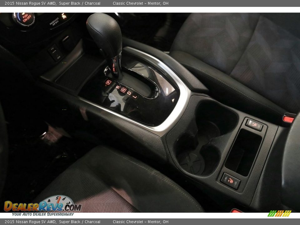 2015 Nissan Rogue SV AWD Super Black / Charcoal Photo #12