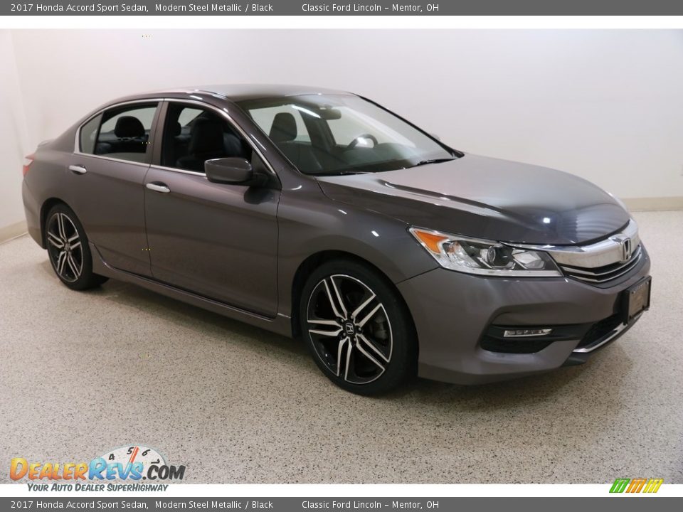 2017 Honda Accord Sport Sedan Modern Steel Metallic / Black Photo #1