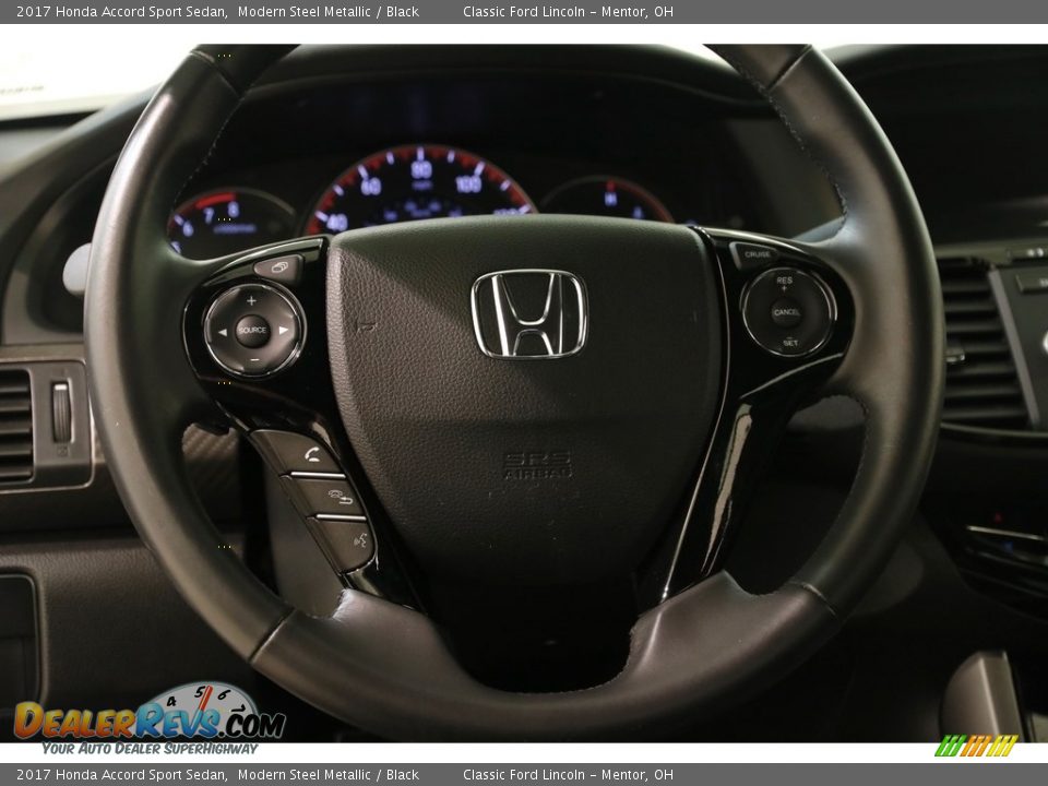 2017 Honda Accord Sport Sedan Modern Steel Metallic / Black Photo #8