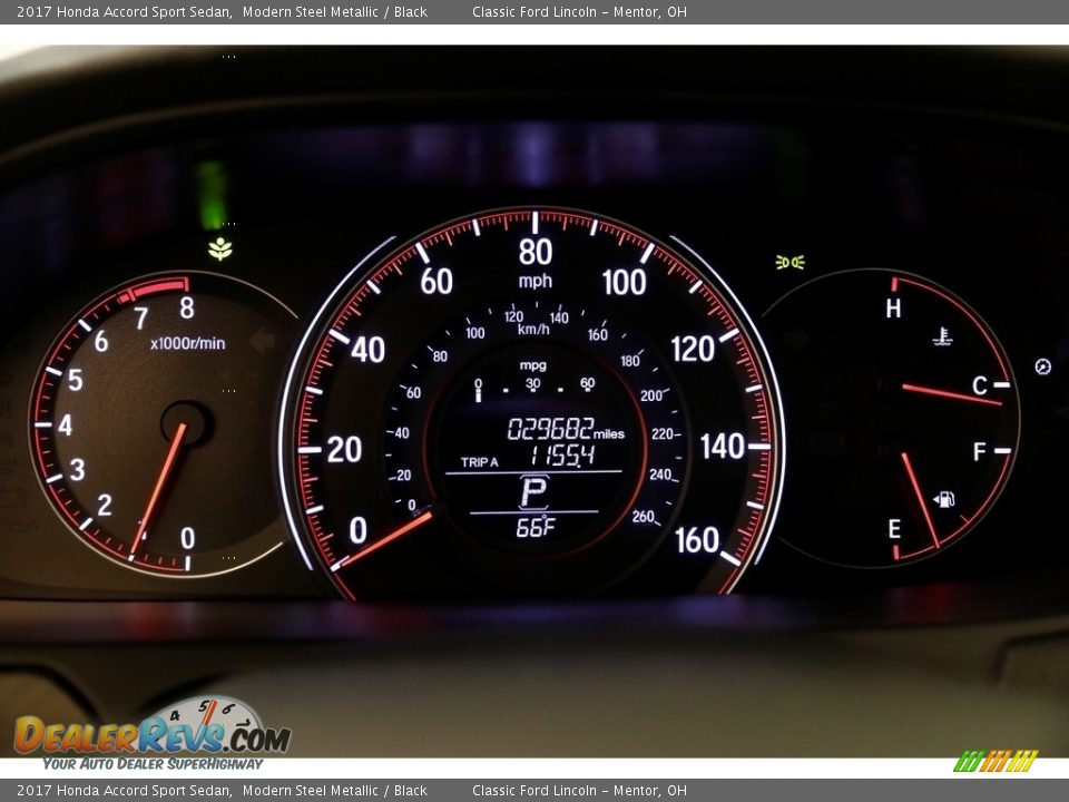 2017 Honda Accord Sport Sedan Modern Steel Metallic / Black Photo #9