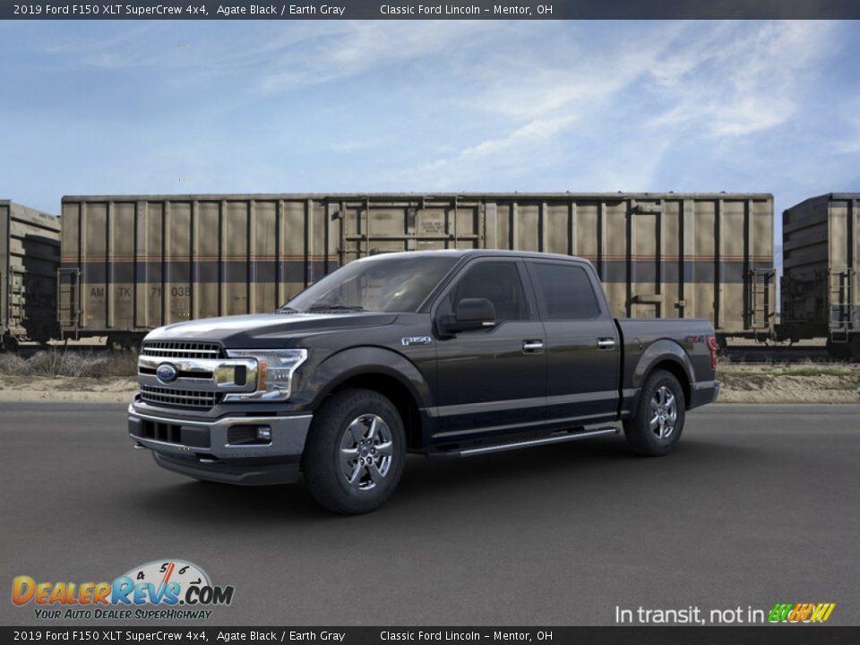 2019 Ford F150 XLT SuperCrew 4x4 Agate Black / Earth Gray Photo #1