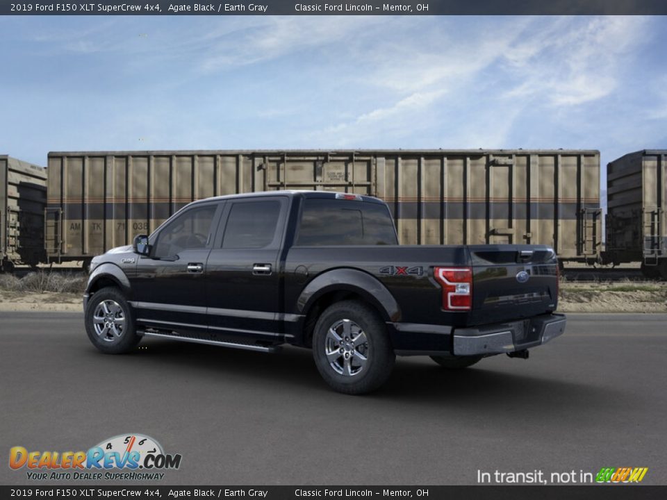 2019 Ford F150 XLT SuperCrew 4x4 Agate Black / Earth Gray Photo #4