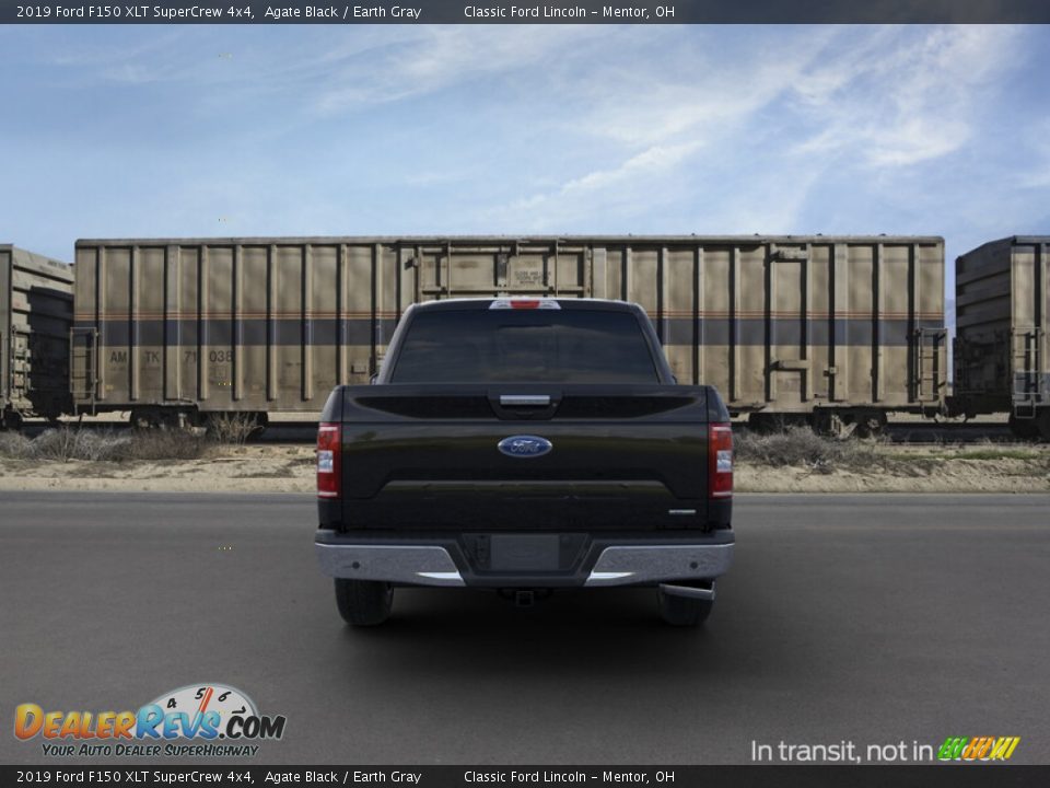2019 Ford F150 XLT SuperCrew 4x4 Agate Black / Earth Gray Photo #5