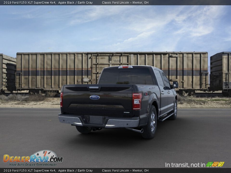 2019 Ford F150 XLT SuperCrew 4x4 Agate Black / Earth Gray Photo #8